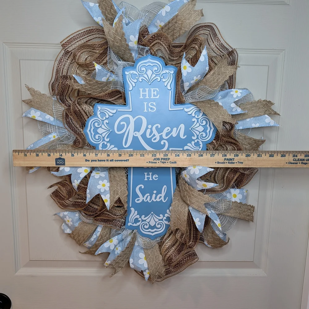He Is Risen Wreath